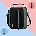 Expandable Insulated Lunch Bag, Leakproof Flat Lunch Cooler Tote with Shoulder Strap for Men and Women, Suitable for Work & Office by Tirrinia, Grey