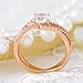 Barogirl Promise Ring Rose Gold Engagement Wedding Bands for Women Cubic Zirconia (8)