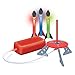 Geospace Jump Rocket LED Night Shotz - Jump Pump, Launcher & Light-Up Flying Foam Rockets