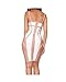 Whoinshop Women's Rayon Strappy Bodycon Bandage Evening Dress Pink M
