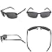 J+S Ultra Lightweight Men's Rimless Sports Sunglasses, Polarized, 100% UV protection