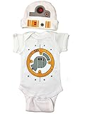 Star Wars Baby Boy BB8 Bodysuit Set Bodysuit and Hat (6M)