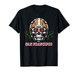 San Francisco Football Helmet Sugar Skull Day Of The Dead T-Shirt