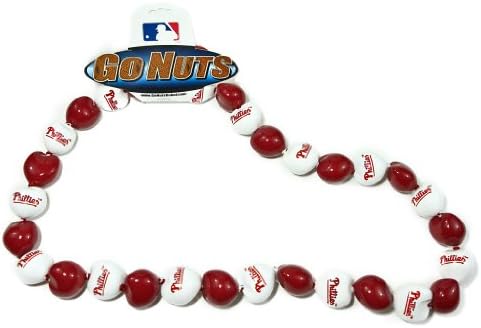 MLB Philadelphia Phillies Go Nuts Kukui Nut Lei Necklace
