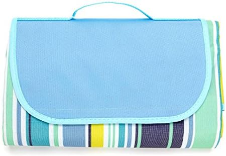 idyewant Waterproof Extra Large Outdoor&Picnic Blanket-Dual Layers 57”x79” Striped Handy Mat for Beach,Camping,Picnics and outings