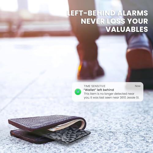 Wallet Tracker Card for Apple Find My(iOS Only), Wallet Finder Slim Smart Tracking Bluetooth Tracker for Purse Luggage Tags Passport, IP68 Waterproof Item Finder for Home Travel
