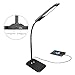 Desktop Lamp, HQOON Office Desk Lamp with USB Charging Ports, Eye Care LED Reading Light , Bedside Touch Sensor Table Lamps (3 Lighting Modes, Brightness Stepless Adjusted )