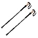IMAGE Pair/2pcs Trekking Hiking Sticks Poles Alpenstock Adjustable telescoping Anti Shock Nordic Walking mountaineering (7075 Aluminum Cork grip Ergonomic)