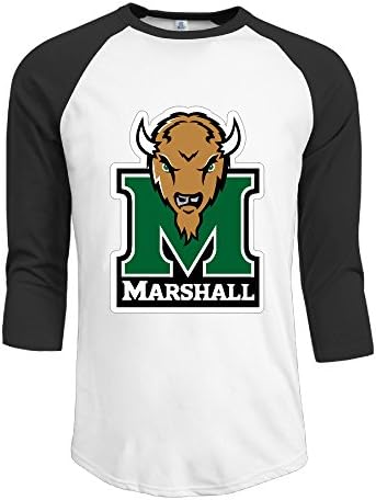 GUC Men's 3/4 Sleeve Tee - Marshall University Thundering Herd Black S