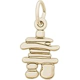 Rembrandt Charms Inukshuk Charm, 14K Yellow Gold