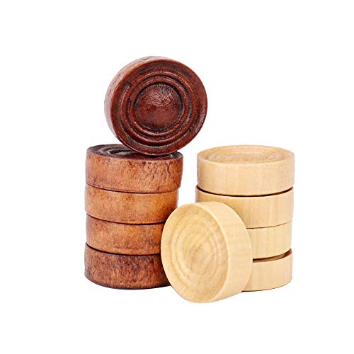 image for KAILE 3-in-1 Wooden Chess Set & Checkers & Backgammon Set Folding Carr