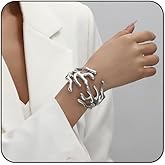 Bestleey Chunky Gold Bangle Bracelet for Women Irregular Statement Bracelet Thick Cuff Bangle Trendy Wide Wrist Cuff Bracelets Fashion Dainty Jewelry Gift