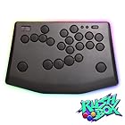 Rushbox Click レバーレス アケコン PS5/PS4/Switch2/PC対応 マイクロスイッチ 高速入力 0.3mm レバーレスコントローラー 3年保証 スト6 鉄拳 2XKO対応 多ボタン 自由レイアウト 格闘ゲーム 薄型 静音 ラッシュボックスクリック
