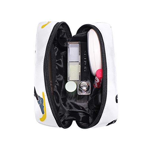 Water Skiing Makeup Bag Organizer Portable Cosmetic Pouch Handbag With Zipper For Women Purse
