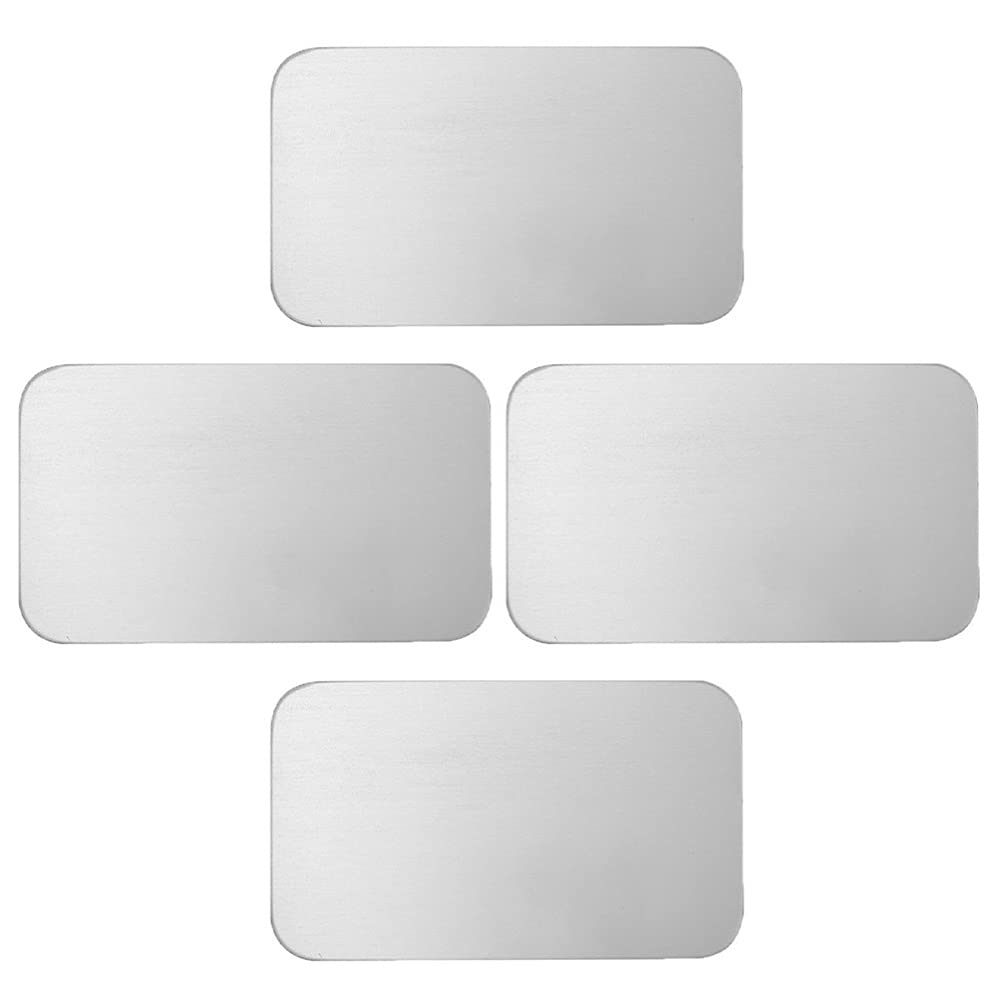 POPETPOP 4pcs Pet Cooling Pad Summer Chinchilla Hamster Cooling Mat Aluminium Board Hamster Plate Ice Beds