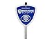 Brickhouse Security Blue Shield Home Surveillance Yard Sign w/Stake & 4 Stickers