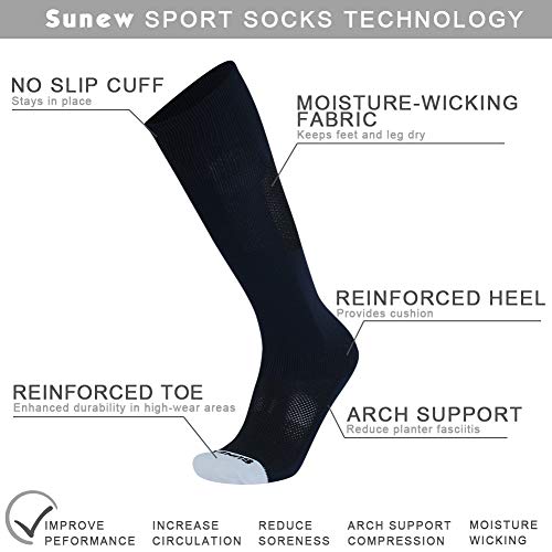 image for Volleyball Soccer Socks for Boys& Girls, Sunew Team Sports Wicking-moi