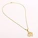 MOOCHI 18K Gold Plated Allah Hollow Hollow Pedant Necklace Jewelry Islamic