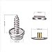 Fastener Screw Snaps, Marine Grade 60 Pieces Boat Canvas Snaps Stainless Steel Fastener Screw Snaps -3/8