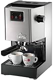Gaggia Classic Semi-Automatic Espresso Maker. Pannarello Wand for Latte and Cappuccino Frothing. Brews for Both Single and Double Shots.