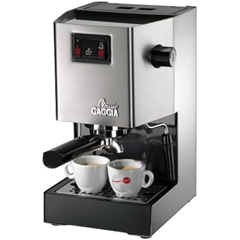 Gaggia Classic Semi-Automatic Espresso Maker. Pannarello Wand for Latte and Cappuccino Frothing. Brews for Both Single and Double Shots.