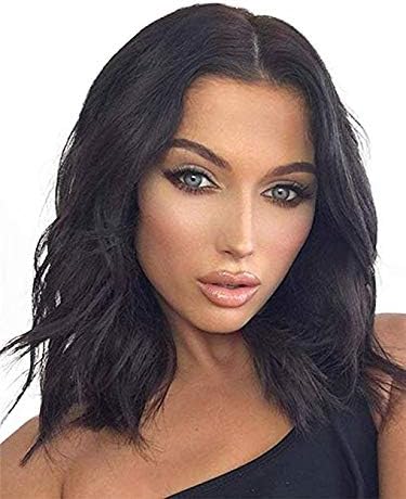 Hair Wigs Natural Looking Heat Resistant Full Bodied Hair Wigs for Women Fashion Black Curly Wigs Comfortable & Adjustable Synthetic Wigs with Free Wig Cap Wigs for Women
