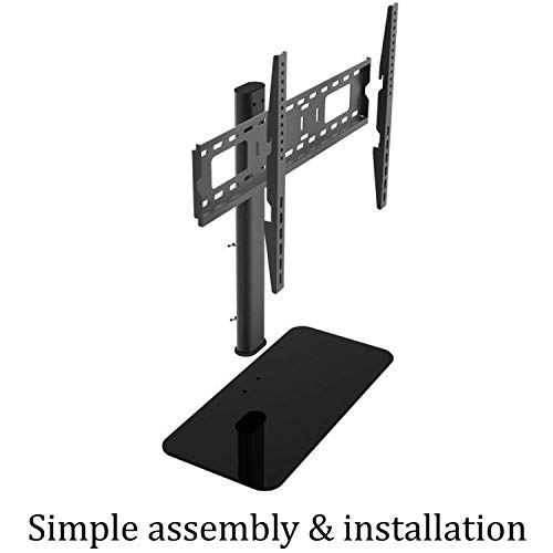 KRIËGER KMU4255 Universal Tabletop Stand for TV and AV Component Supports Most 42"-55" LED, Vizio, LCD Flat Panel Televisions with TV Mount Base - Black