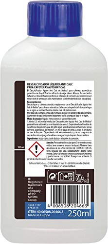 Melitta Anti Calc Flüssigentkalker â Entkalker für Kaffeevollautomaten, Espressomaschinen & Kaffeemaschinen, entfernt Kalkablagerungen, einfache Anwendung, 250 ml – Bild 3