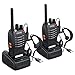 eSynic Rechargeable Walkie Talkies with Earpieces 2pcs Long Range Two-Way Radios 16 Channel UHF USB Cable Charging Walky Talky Handheld Transceiver with Flashlight primary