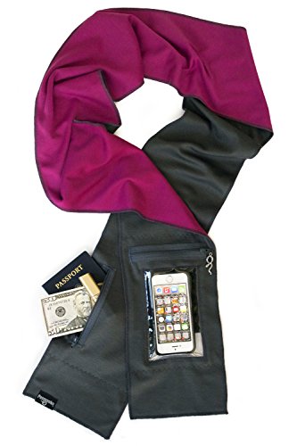 Peepsnake Smartphone Scarf & Fabric Crossbody- Touch Pocket- Camera Window- Pouch