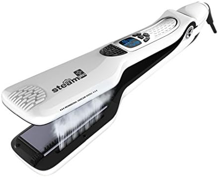 Hair Straightener Iron Hair Flat Iron Professional Steampod Hair Straightener Electric Steam Hair Straightener White US