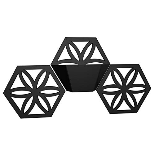 Floral Star Triple Hexagon Indoor/Outdoor Wall Planter