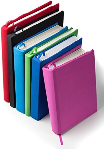 6 Pack Stretchable JUMBO Book Covers for Textbooks up to 9 x 12 by Zen4Life -Best for Protecting Your Valuable Books - Washable, Reusable, Multi-colored Book Socks with Bookmark