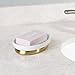 iDesign InterDesign Bar Bathroom Vanities, Kitchen Sink York Soap Dish 2, Soft Brass and White