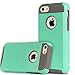 iPhone 5C Case,by Ailun,Soft TPU Bumper&Hard Shell Solid PC Back,Shock-Absorption&Anti-Scratch Hybrid Dual-Layer Slim Cover,Siania Retail Package[Mint Green]