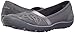 Skechers Women's Earth Fest Repurpose Flat,Charcoal Mesh/Suede/Lavender Trim,8.5 M US