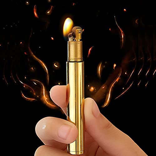 XIEHE Vintage Trench Kerosene Lighters Copper Brass Oil Refillable
