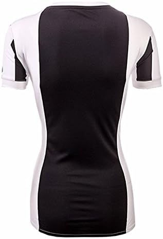 VChoe 2017-2018 Juventus Home Womens Soccer Black/White Jersey M