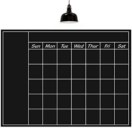 ArtKisser Large Monthly Chalkboard Wall Calendar Monthly Planner (24"x 36", Vintage) for Office, Kitchen and Refrigerator Erasable and Durable Sticker Decal