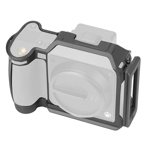 FALCAM Aluminum Alloy Camera Cage Compatible with Hasselblad X2D X2D II, 6061 Aluminum Protective Cage with Modular L-Arca Plate, AirTag Compatible Slot, Lay-Flat Design, Montaj