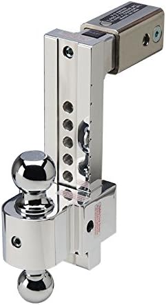 Fastway Flash STBM DT-STBM7025 Adjustable Silent Tow Ball Mount with 10 Inch Drop, 2.5 Inch Shank, and Chrome Plated Balls