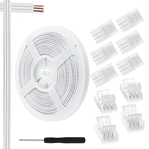 RGBZONE 32.8ft 3Pin LED Extension Cable Wire and