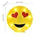 DELICORE Marquee Emoji Sign Funny LED Table Lamps Night Lights for Children Kids Bedroom Wall Decor Battery Operated & USB Charging (Heart Eyes)