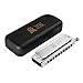 Eastar Chromatic Harmonica Captain Limited Edition Key of C 10 Hole 40 Tone for Professional Players Beginners Adults Students Kids Stainless Steel with Hard Case & Cleaning Cloth