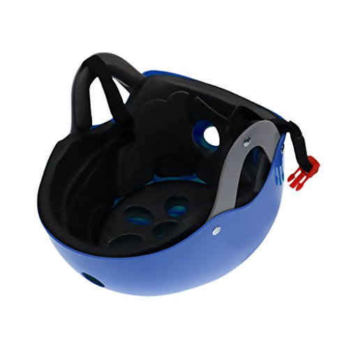 MonkeyJack Pro Safety Adjustable Helmet CE Approved for Whitewater Waterskiing Sports Kayaking Sailing Rafting Boating Head Circumference 22.4''-24.4'' - Blue - Thumbnail 5