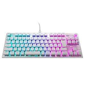 ROCCAT ゲーミングキーボード Vulcan TKL JP 日本語配列 有線 ホワイト/白 メカニカル リニア テンキーレス