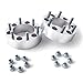 RockTrix - 2 inch (50mm) Silver Wheel Spacers (6x139.7 to 6x139.7, 108mm Bore, 12x1.25 Studs) Compatible with Infiniti QX4 QX56 Nissan Armada Frontier Pathfinder Titan Xterra - 6x5.5 4pcs