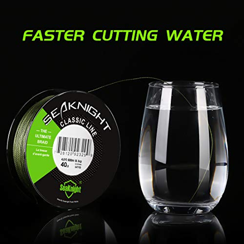 Seaknight Classic 4 Strange Geflochtene Angelschnur 300M/500M SUPER geflochten Line dünner, starker und glatter Angeln… – Bild 7