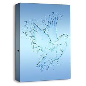 Canvas Wall Art Water Theme Birds Painting Artwork for Home Prints Framed - 12x18 inches