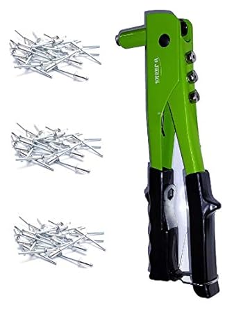 Inditrust Non Slip 10 Rivet Gun and Rivets, Riveter Nail Gun, Pop Riveter With 30 nos of Blind Rivets
